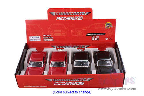 Showcasts® Collectibles - Ford Mustang Hardtop (1964 1/2, 1/24 scale diecast model car, Asstd.) 77273D MAP: $19.99