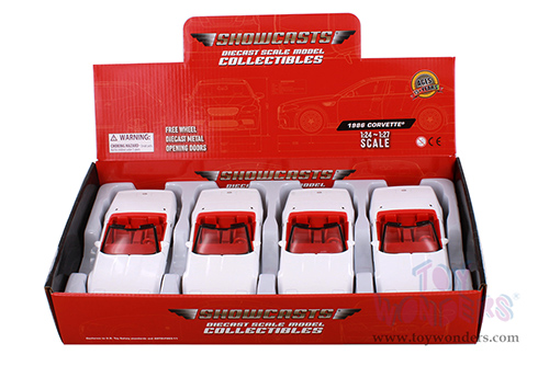 Showcasts® Collectibles - Chevrolet® Corvette® Convertible (1986, 1/24 scale diecast model car, White) 77298D MAP: $19.99