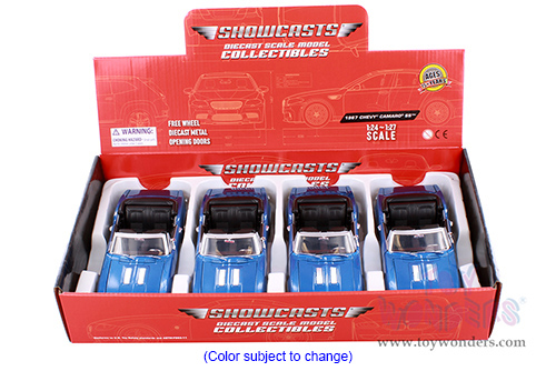 Showcasts® Collectibles - Chevrolet® Camaro® SS Convertible (1967, 1/24 scale diecast model car, Blue) 77301BUD MAP: $19.99