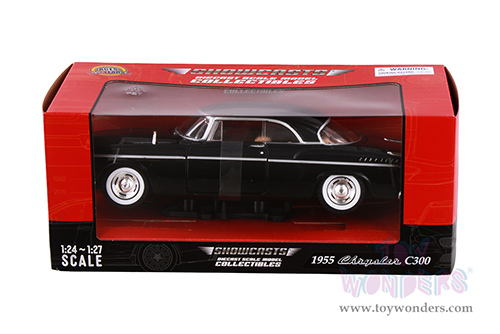 Showcasts® Collectibles - Chrysler C300 Hardtop (1955, 1/24 scale diecast model car, Black) 77302BK MAP: $22.99
