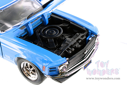 Showcasts® Collectibles - Ford Mustang Boss 429 Hardtop (1970, 1/24 scale diecast model car, Blue) 77303BU MAP: $22.99