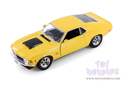 Showcasts® Collectibles - Ford Mustang Boss 429 Hardtop (1970, 1/24 scale diecast model car, Yellow) 77303YL MAP: $22.99