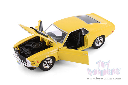 Showcasts® Collectibles - Ford Mustang Boss 429 Hardtop (1970, 1/24 scale diecast model car, Yellow) 77303YL MAP: $22.99