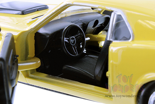 Showcasts® Collectibles - Ford Mustang Boss 429 Hardtop (1970, 1/24 scale diecast model car, Yellow) 77303YL MAP: $22.99