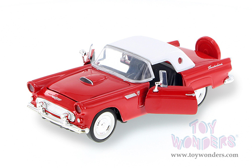 Showcasts® Collectibles - Ford Thunderbird Closed Convertible (1956, 1/24 scale diecast model car, Red) 77312R MAP: $22.99