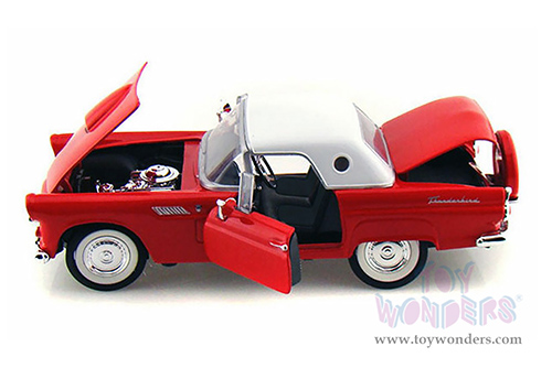 Showcasts® Collectibles - Ford Thunderbird Closed Convertible (1956, 1/24 scale diecast model car, Red) 77312R MAP: $22.99