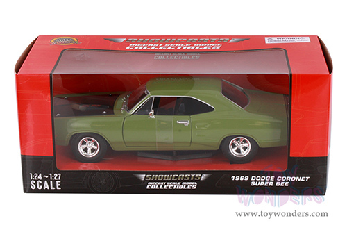 Showcasts® Collectibles - Dodge Coronet Super Bee Hardtop (1969, 1/24 scale diecast model car, Green) 77315GN MAP: $22.99