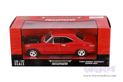 Showcasts® Collectibles - Dodge Coronet Super Bee Hardtop (1969, 1/24 scale diecast model car, Red) 77315R MAP: $22.99