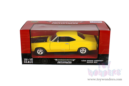 Showcasts® Collectibles - Dodge Coronet Super Bee Hardtop (1969, 1/24 scale diecast model car, Yellow) 77315YL MAP: $22.99