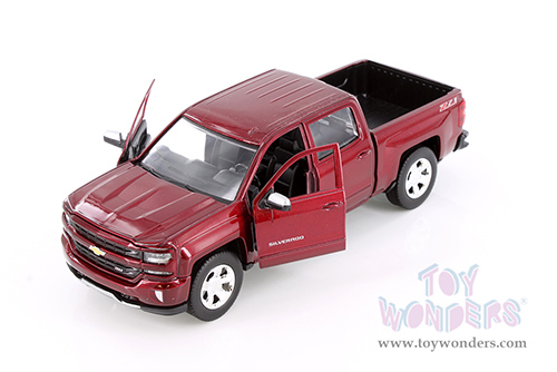 Showcasts® Collectibles - Chevy® Silverado™ 1500 LT Z71 Crew Cab Truck (2017, 1/27 scale diecast model car, Asstd.) 77348D MAP: $19.99