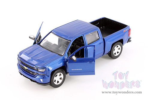 Showcasts® Collectibles - Chevy® Silverado™ 1500 LT Z71 Crew Cab Truck (2017, 1/27 scale diecast model car, Asstd.) 77348D MAP: $19.99