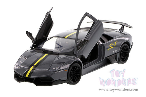 Showcasts® Collectibles - Lamborghini Murcielago LP670-4 SV Hard Top (1/24 scale diecast model car, Dark Gray) 77350BK MAP: $22.99