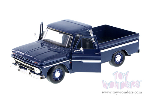 Showcasts® Collectibles - Chevy® C10 Fleetside™ Pickup (1966, 1/24 scale diecast model car, Dark Blue) 77355BU MAP: $22.99