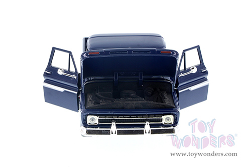 Showcasts® Collectibles - Chevy® C10 Fleetside™ Pickup (1966, 1/24 scale diecast model car, Dark Blue) 77355BU MAP: $22.99