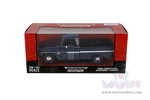 Showcasts® Collectibles - Chevy® C10 Fleetside™ Pickup (1966, 1/24 scale diecast model car, Dark Blue) 77355BU MAP: $22.99