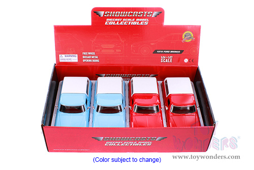 Showcasts® Collectibles - Ford Bronco (1978, 1/24 scale diecast model car, Asstd.) 77373D MAP: $19.99