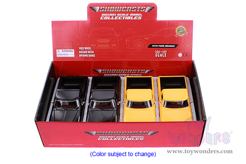 Showcasts® Collectibles - Ford Bronco (open top) (1978, 1/24 scale diecast model car, Asstd.) 77374D MAP: $19.99