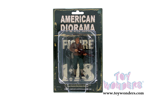 American Diorama Figurine - WWII US ARMY Soldier II (1/18 scale, Brown with Green) 77411