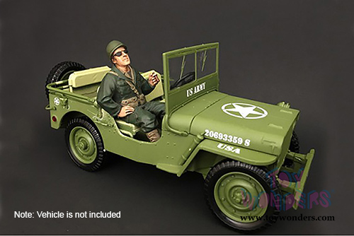 American Diorama Figurine - WWII US ARMY Soldier III (1/18 scale, Green) 77412