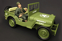 American Diorama Figurine - WWII US ARMY Soldier III (1/18 scale, Green) 77412
