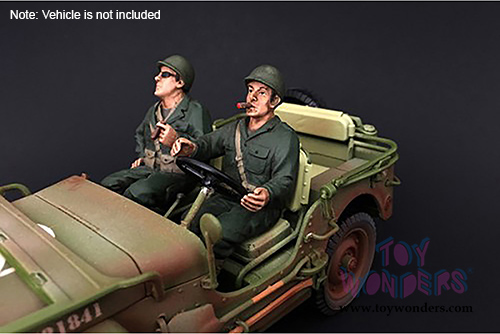 American Diorama Figurine - WWII US ARMY Soldier IV (1/18 scale, Green) 77413