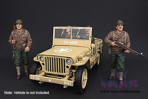 American Diorama Figurine - WWII US ARMY Soldier IV (1/18 scale, Green) 77413