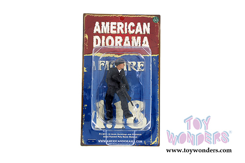 American Diorama Figurine - SWAT Team Rifleman (1/18 scale, Black) 77420