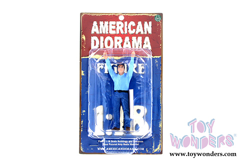 American Diorama Figurine - Camera Crew II "Crew Holding Reflector" (1/18 scale, Blue) 77428