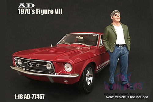 American Diorama Figurine - 70's Style Figure - VII (1/18 scale, Blue/Green) 77457