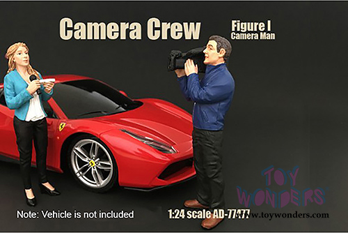 American Diorama Figurine - Camera Crew I "Camera Man" (1/24 scale, Blue w/Black) 77477