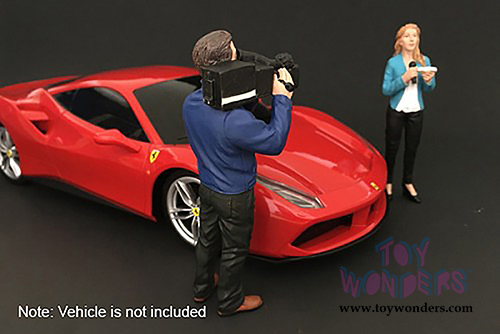 American Diorama Figurine - Camera Crew I "Camera Man" (1/24 scale, Blue w/Black) 77477