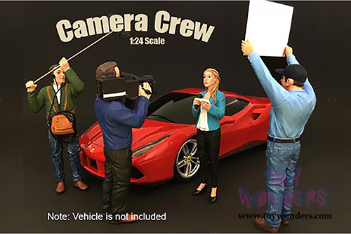 American Diorama Figurine - Camera Crew I "Camera Man" (1/24 scale, Blue w/Black) 77477