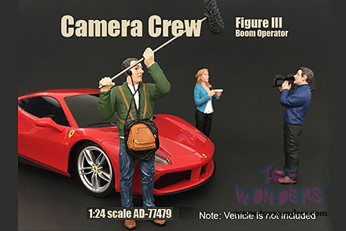 American Diorama Figurine - Camera Crew III "Boom Operator" (1/24 scale, Green) 77479