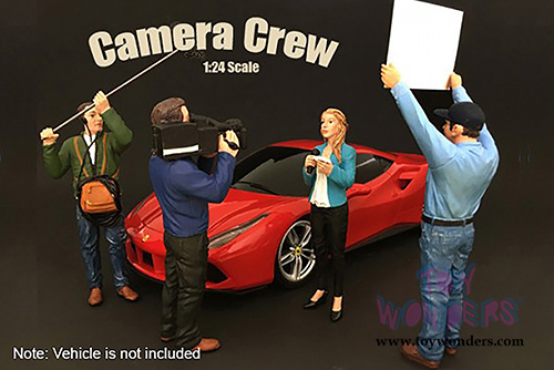 American Diorama Figurine - Camera Crew III "Boom Operator" (1/24 scale, Green) 77479