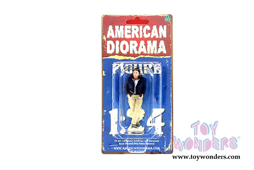 American Diorama Figurine - Street Racing Crew Figure III (1/24 scale, Dark Blue/Khaki) 77483