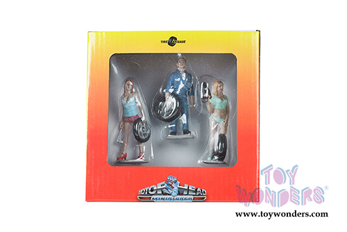 Motorhead Miniatures - Tire Brigade Meg, Gary, and Michele 3-piece Figurine Set (1/24 scale) 775