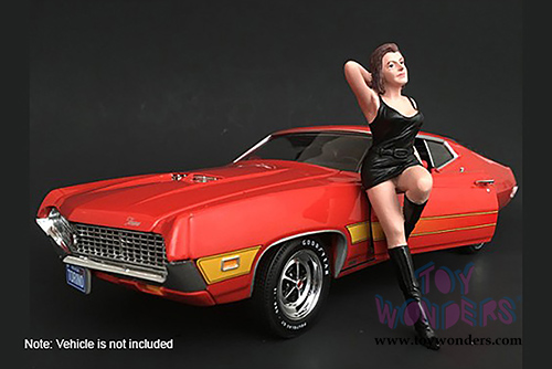 American Diorama Figurine - 70's Style Figure - I (1/24 scale, Black) 77501