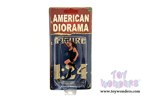American Diorama Figurine - 70's Style Figure - I (1/24 scale, Black) 77501