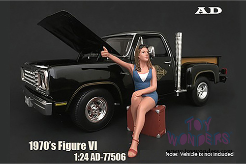 American Diorama Figurine - 70's Style Figure - VI (1/24 scale, Blue) 77506