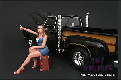 American Diorama Figurine - 70's Style Figure - VI (1/24 scale, Blue) 77506