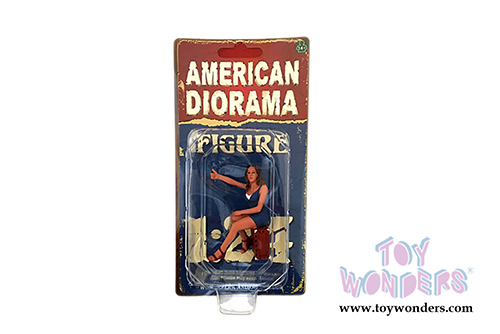 American Diorama Figurine - 70's Style Figure - VI (1/24 scale, Blue) 77506