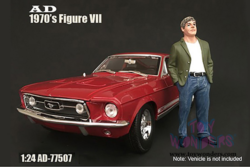 American Diorama Figurine - 70's Style Figure - VII (1/24 scale, Blue/Green) 77507