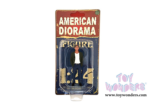 American Diorama Figurine - 70's Style Figure - VII (1/24 scale, Blue/Green) 77507
