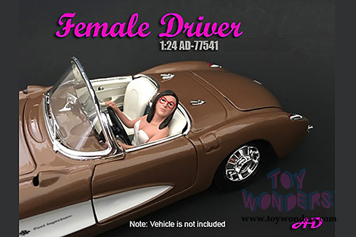American Diorama Figurine - Female Driver (1/24 scale, White) 77541