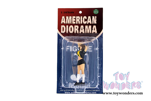 American Diorama Figurine - Japanese Model Naomi Figure (1/18 scale, Black) 77700B