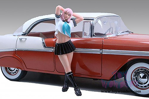 American Diorama Figurine - Japanese Model Naomi Figure (1/18 scale, White/ Black) 77700W