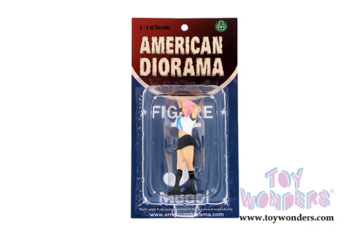 American Diorama Figurine - Japanese Model Naomi Figure (1/18 scale, White/ Black) 77700W