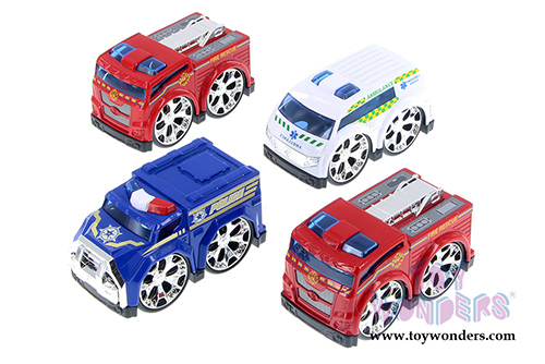 Showcasts Collectibles - Super Engine Rescue Racer Assortment (4" diecast model car, Asstd.) 78401/3D