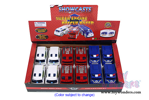 Showcasts Collectibles - Super Engine Rescue Racer Assortment (4" diecast model car, Asstd.) 78401/3D