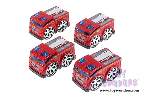 Showcasts Collectibles - Super Engine Rescue Racer | Fire Engine (4" diecast model car, Red) 78401D